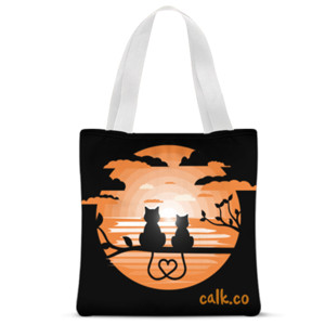 Tas Tote Fullprint tote bag catlove