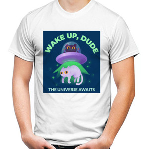 Kaos Wake up White T-shirt KAYA39TS