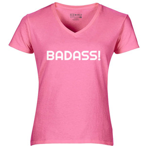 Kaos Badass on Pink