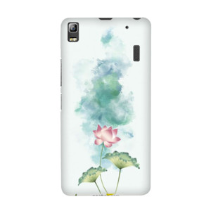 Lukisan Bunga Berwarna Biru Casing HP