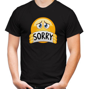 Kaos Emoticon Sorry Face