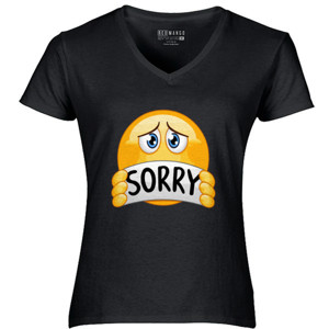 Kaos Emoticon Sorry Face