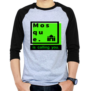 Kaos Raglan Kaos Masjid