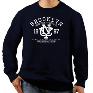 Jaket Sweater Brooklyn - New York (White)  