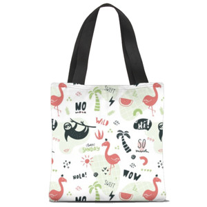 Tas Tote Fullprint Tas Tote Fullprint Flamingo FLM06