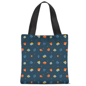 Tas Tote Fullprint Night Twist Pattern Tote Bag 