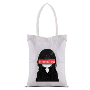 Tas Tote Stress Girl Totebag Kanvas