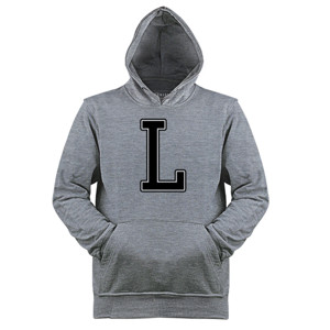 Jaket Hoodie Kaos Huruf L Keren