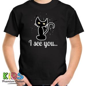 Kaos i see you - black cat