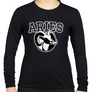 Kaos Zodiak Aries Hitam