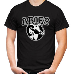 Kaos Zodiak Aries Hitam