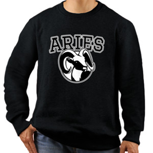 Jaket Sweater Zodiak Aries Hitam