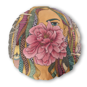 Bantal Bulat Vintage Vibes