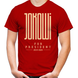 Kaos JOKOWI FOR PRESIDENT [MERAH DEPAN BELAKANG]