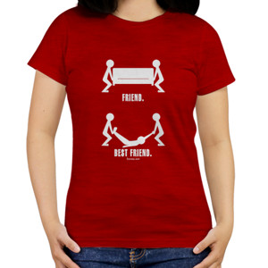 Kaos Friend Best Friend (White)