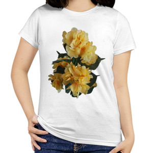 Kaos Yellow Rose Flower