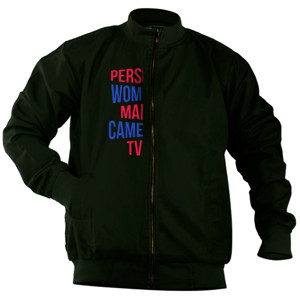 Jaket Bomber person women camera