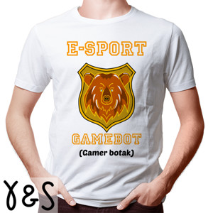 Kaos E-sport GAMEBOT(gamer botak)