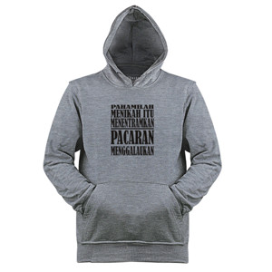 Jaket Hoodie Design Menikah Bikin Tentram