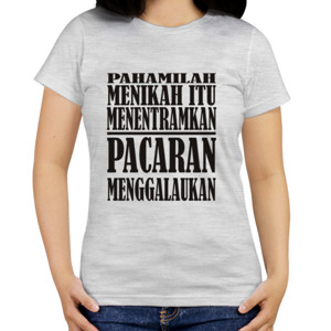 Kaos Design Menikah Bikin Tentram