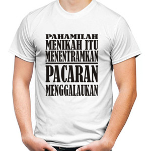 Kaos Design Menikah Bikin Tentram