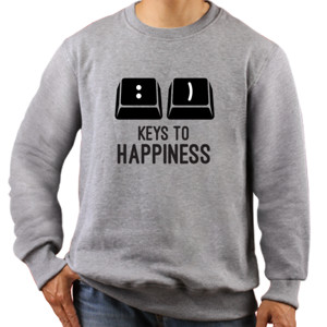 Jaket Sweater Keys To Happiness
