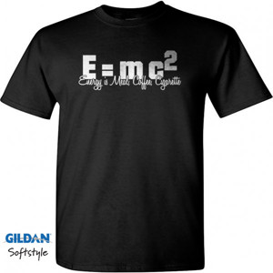 Kaos Emc² tipografi 1 - dark