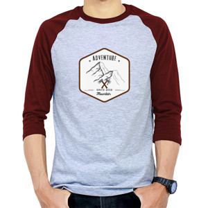 Kaos Raglan Kaos Raglan Pecinta Alam - Adventure