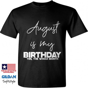 Kaos August brithday T-Shirt