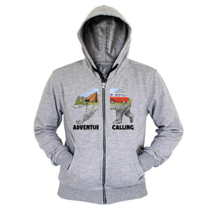 Hoodie Zipper Kaos Cewe Keren Tema Adventure,Camping,Naik Gunung