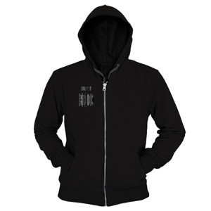 Hoodie Zipper DISTRO Collection G_BLACK FOREVER