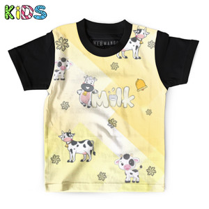 Kaos Anak Full-Print Milk