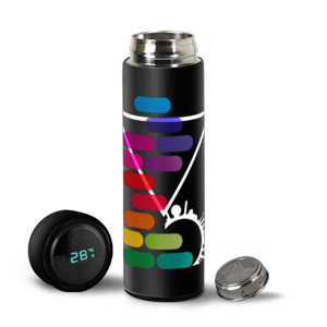 Tumbler Termos LED suhu pelangi