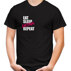 Kaos eat sleep design repeat
