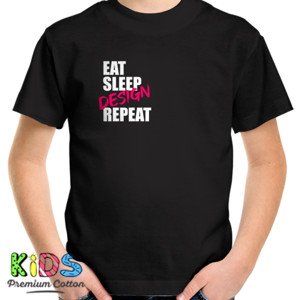 Kaos eat sleep design repeat