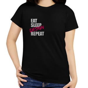 Kaos eat sleep design repeat