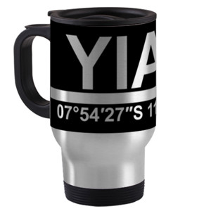 Travel Mug Kode IATA Bandara Internasional Yogyakarta YIA