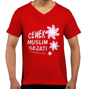 Kaos  Cewek Muslim Sejati