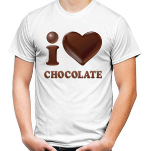 Kaos Distro I Love Chocolate