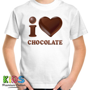 Kaos Distro I Love Chocolate