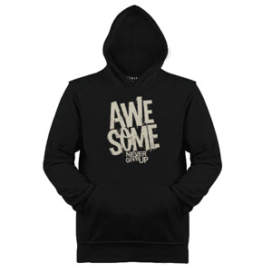 Jaket Hoodie Awesome never give up