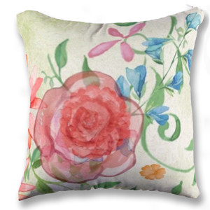 Bantal bantal motif bunga
