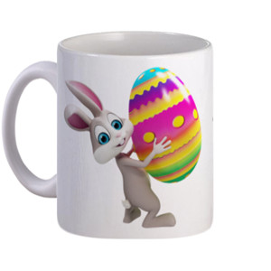 Mug Happy Easter Cute Bunny Egg