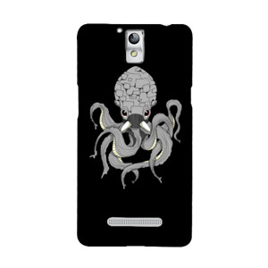 The Octopus Black (Hard case Black Doff and Grey) Casing HP