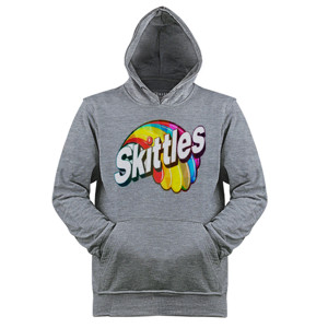 Jaket Hoodie Kaos Skittles candy rainbow