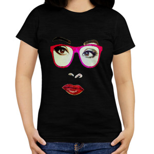 Kaos prettylady wear glasses