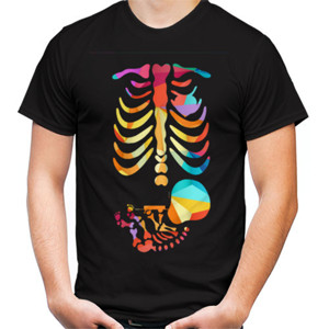 Kaos baby skeleton abstract