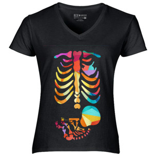 Kaos baby skeleton abstract