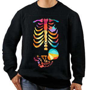 Jaket Sweater baby skeleton abstract