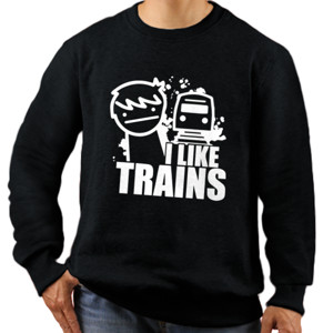 Jaket Sweater I Like Trains